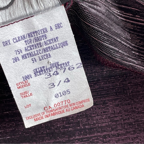 Vintage Nuit Metallic Fuchsia Tank Top - Picture 5 of 8